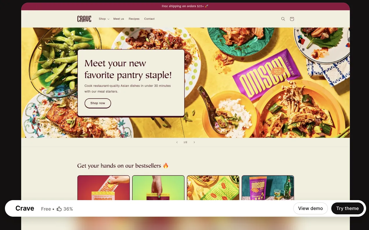 Crave shopify theme 